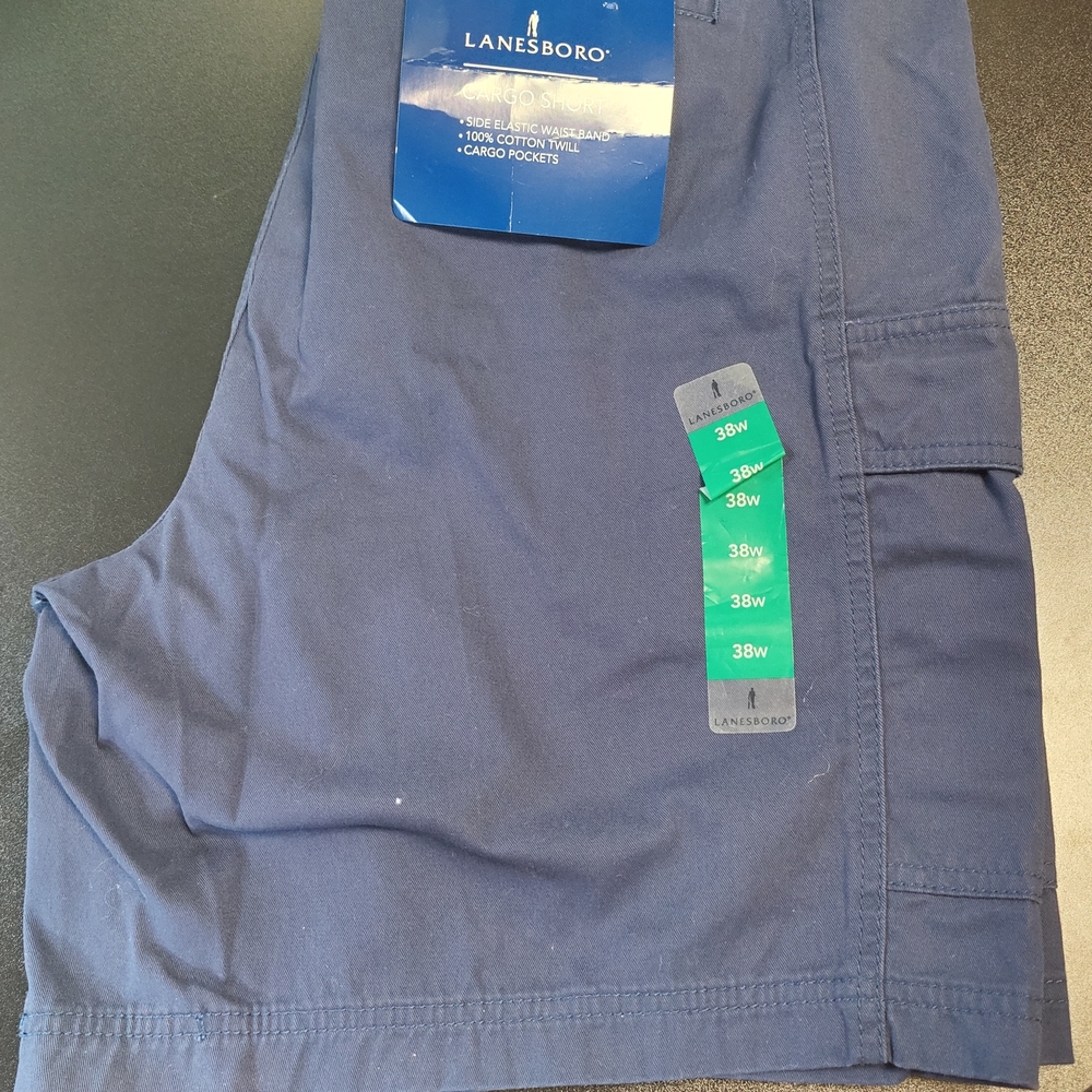 Lane Bryant Men's Deep Blue Cargo Shorts